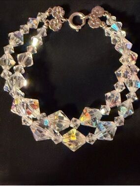 Aurora Borealis Crystal Double-Strand Bracelet